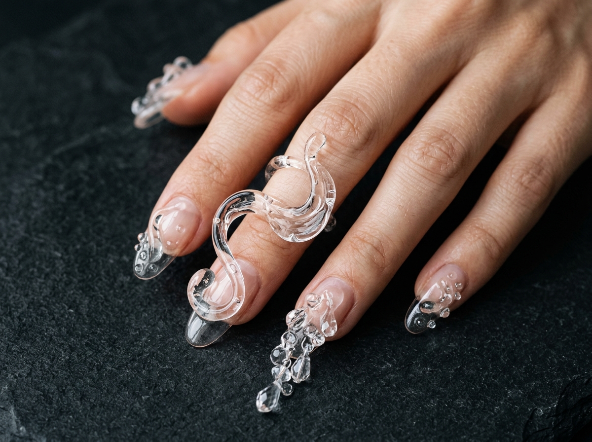 Architectural 3D Glass Sculptural Nails